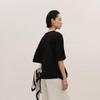 Less Loose Fit Cotton Mid-Sleeve T-Shirt