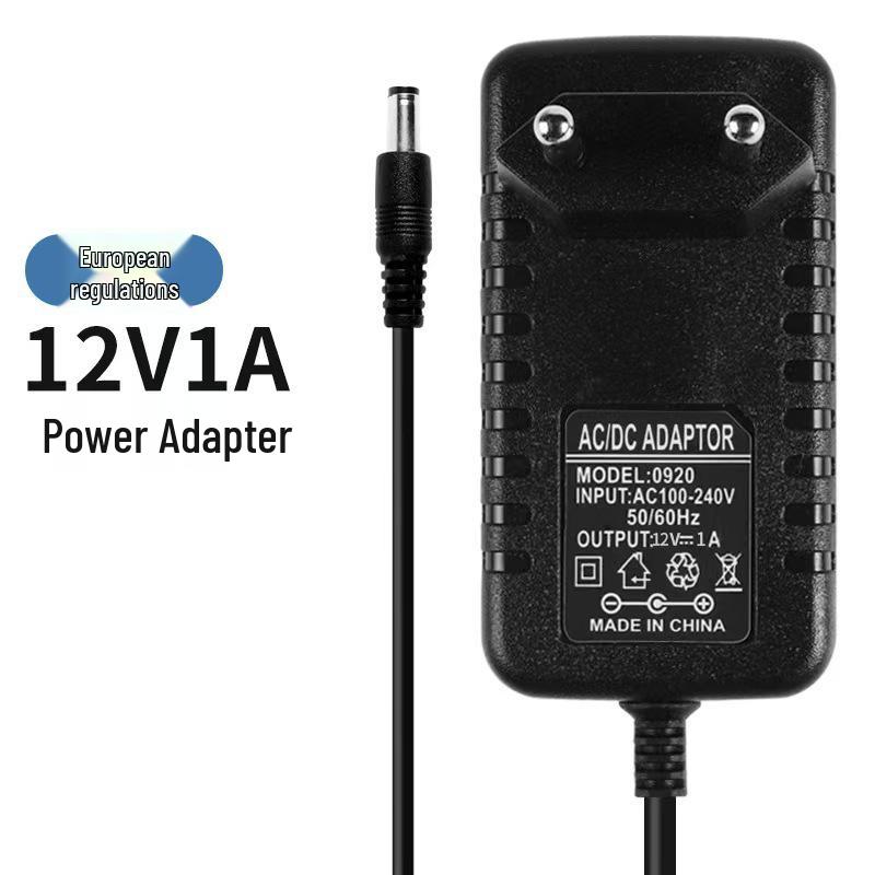 12V 1A Power Adapter for LED Strips, Clocks, Routers, Security Cameras, and Modems