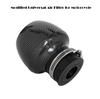 Straight Motorcycle Air Intake Filter Pod 28-48mm Inlet Clamp Carbon Fiber Style