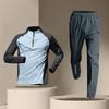 Half-zip Training Suit, Long-sleeve Quick-dry Shirt, Cycling Sports, Track and Field, Couple Set, Running Fitness Wear