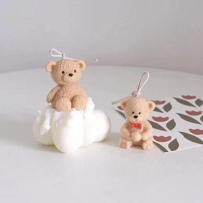 1Pcs Silicone Cookies Accessories Cartoon Bear Candy Fondant Mold DIY Baking Tool Translucent Candle Soap  Kitchen Supplies