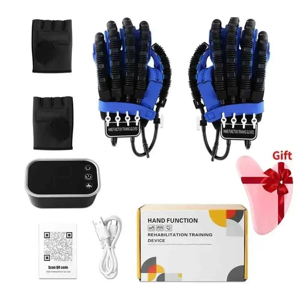 Robotické rukavice pro rehabilitaci ruky Automatický trenažér pro rehabilitaci ruky Rehab Terapie Rukavice pro hemiplegii Trenažér prstů Modrá