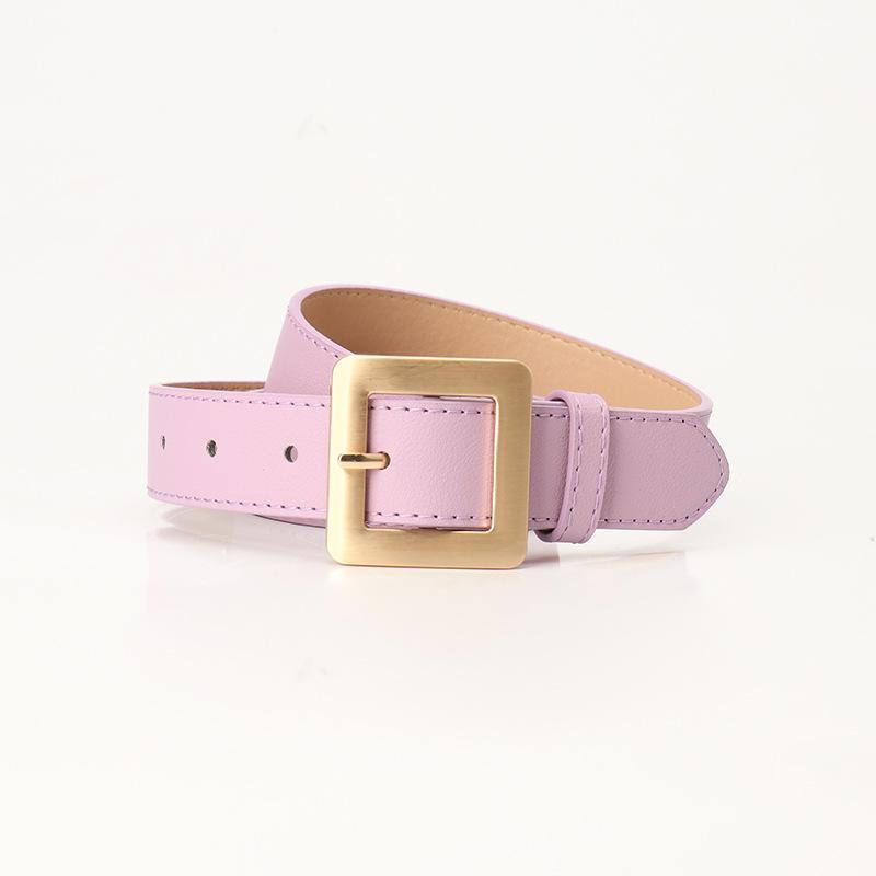 Simple and versatile belt Women's fashion trendy belt High-end alloy women's belt Decorative jeans belt