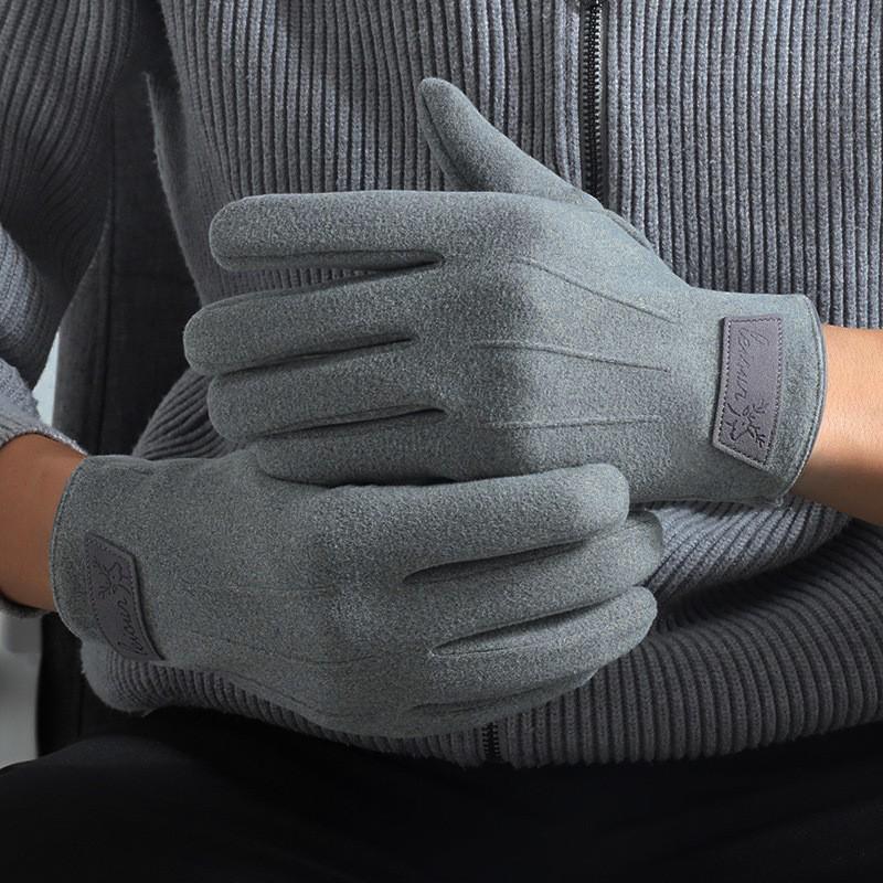 

Men s Warm Touchscreen Winter Gloves - Velvet-Lined, Windproof, Coldproof for Driving & Cycling Men s One Size