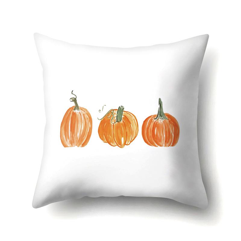 Thanksgiving Pillowcase Blessing Maple Leaf Pumpkin Sofa Cushion Cover Office Home Living Room Pillowcase