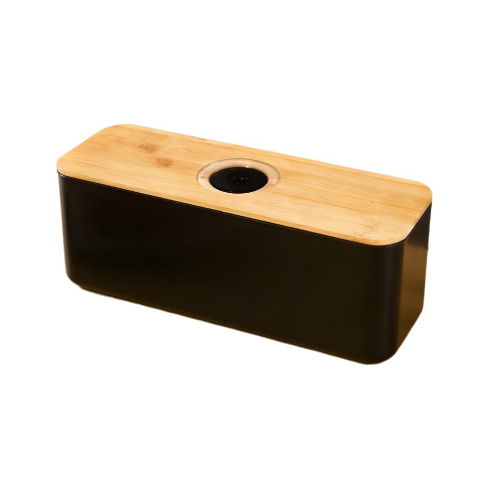 Cutting Board Lid Bread Box With Wooden Lid Spacious Container Rectangular Shape Bread Storage Bin Space Saving Fresh Keeping