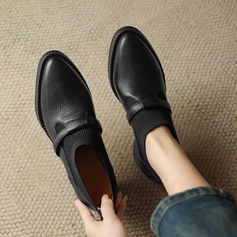 Fashion 2025 New Women Thick Heels Party Wedding Shoes Woman Round Toe Ladies Platform Oxford Shoes Fashion Ladies Office Pumps Brogues