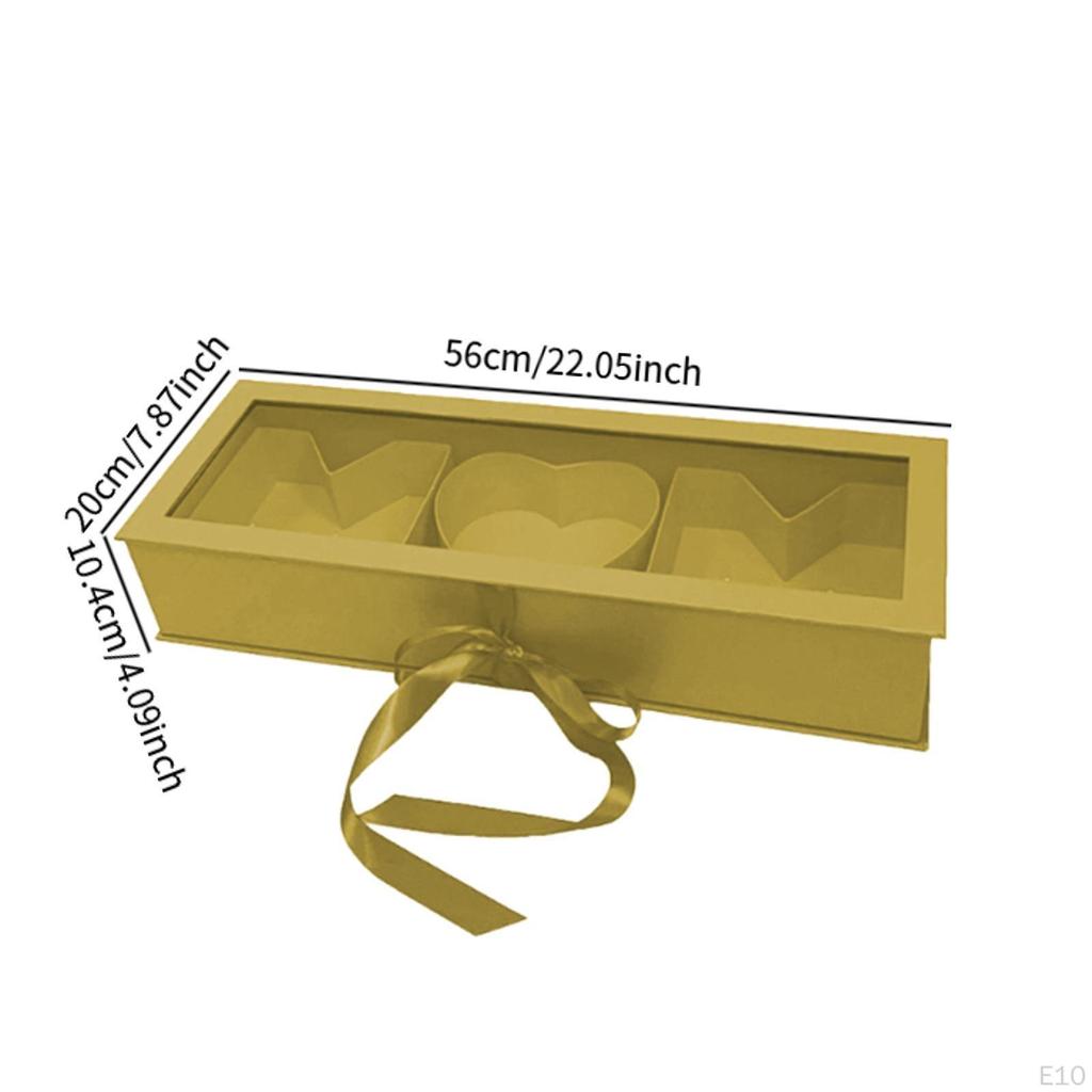 Mom Gift Flower Fillable Box 22x7.8x4inch for Floral Arrangement Accessories Multipurpose Mother's