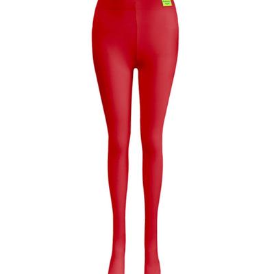Romantic Tiger Basic Color Tights (red)