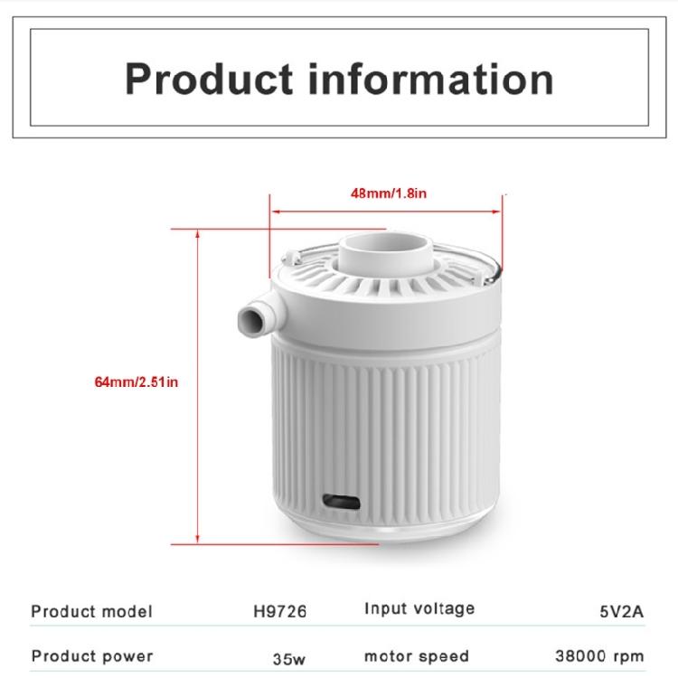 Rechargeable Air Compressors Suit Inflatables Quickly Fill Electric Pumps with Light for Camping Tents, Car Tires