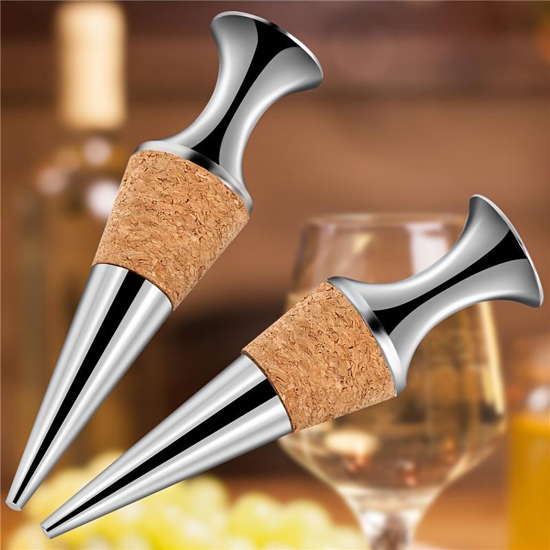 1Pc red wine cork wine bottle cork fresh-keeping plug sealing plug flat head non-leaking wine set