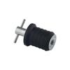 2pcs Stainless Steel 304&Rubber T-Handle Twist Type Drain Plug for 1" 25MM / 1-1/4" 32MM Drain Hole On Marine Boat Yacht Transom