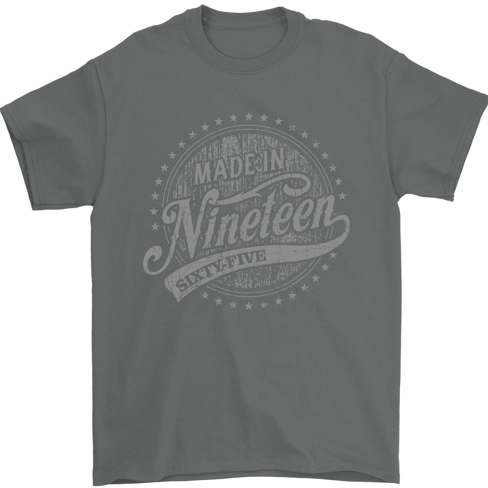 Distressed 61st Birthday Made In 1965 Mens T-Shirt 100% Cotton S