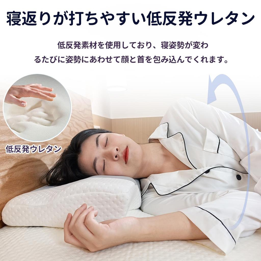 Memory Foam Pillow with Washable Cover, Two Height Settings, Comfortable Sleeping Position, Suitable for Side, Back, and Stomach Sleepers, Gift,