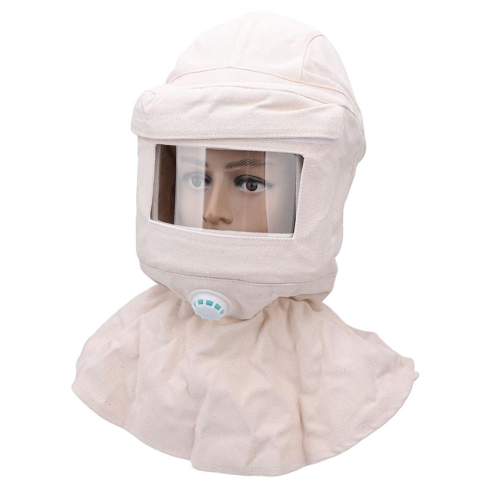 Sandstrahlen Haube Heavy Duty Canvas Staub Proof belüfteten Sandstrahlen Gesicht Abdeckung für Malerei Stein