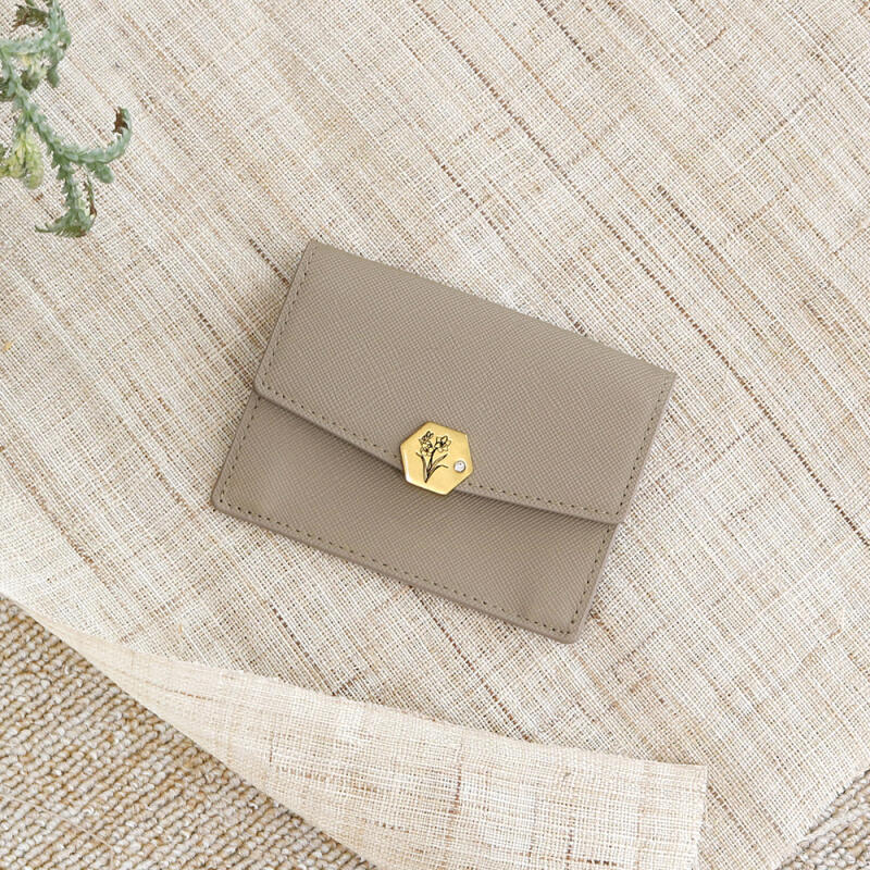 D.LAB (Birth Flower Wallet) Kara card wallet - 4 colors