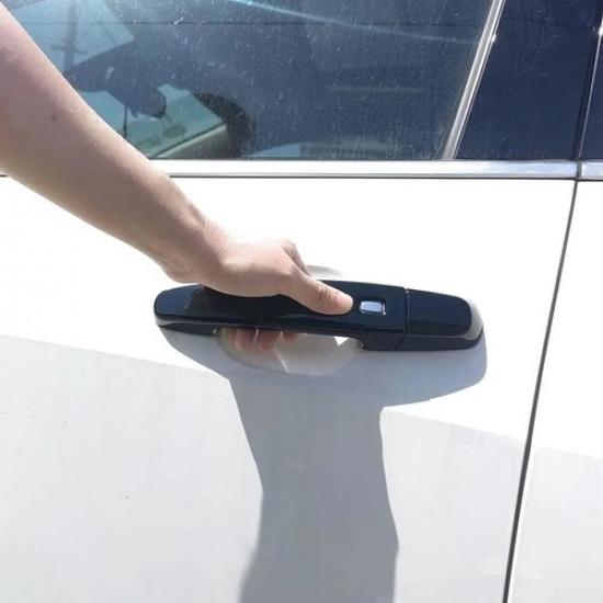 For Chevy Equinox 18-22 Malibu Traverse Black Door Handle Cover 2 Smart Keyhole