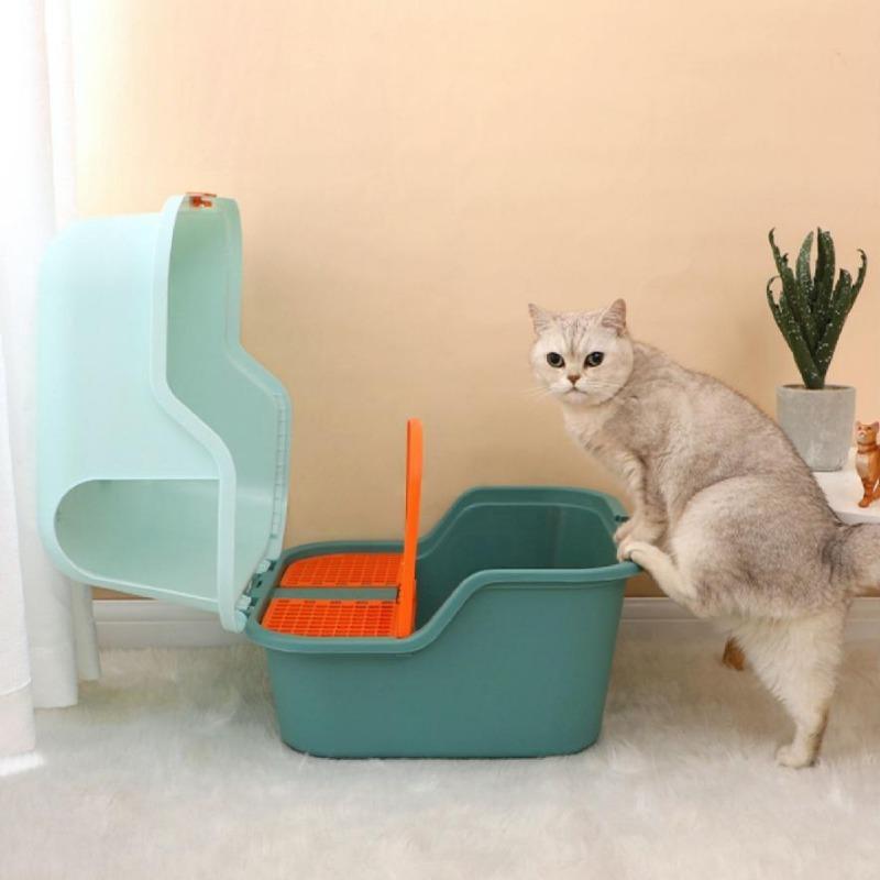Flur geschlossene Katzentoilette Katzenklo langer Gang auslaufsicher Haustierreinigungsprodukte Zubehör Geruchsentfernungszubehör Bettpfannen