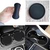 Creative Round Pvc Cup Car Storage Mat Universal Non-slip Car Cup Holder Black