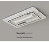 Smart Bladeless Ceiling Fan with Light, Voice-Controlled, Modern Design - 110V