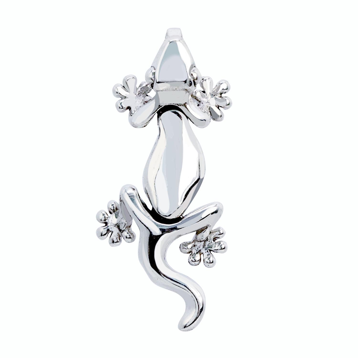 

Pendant Top Hawaiian Jewelry Gecko Lizard Silver 925 [Sears] Men s Women s sp01-0013