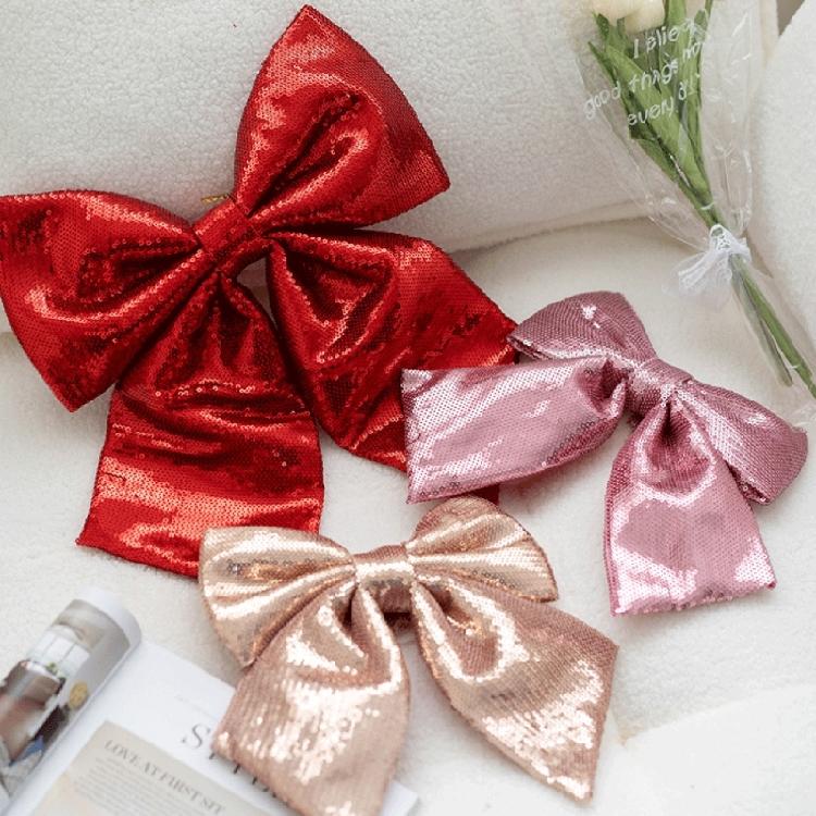 Colorful Fabric Bows Personalized Sequins Bowknot Accessories for Various Uses Elegant Butterfly Shape Jewelry Gift