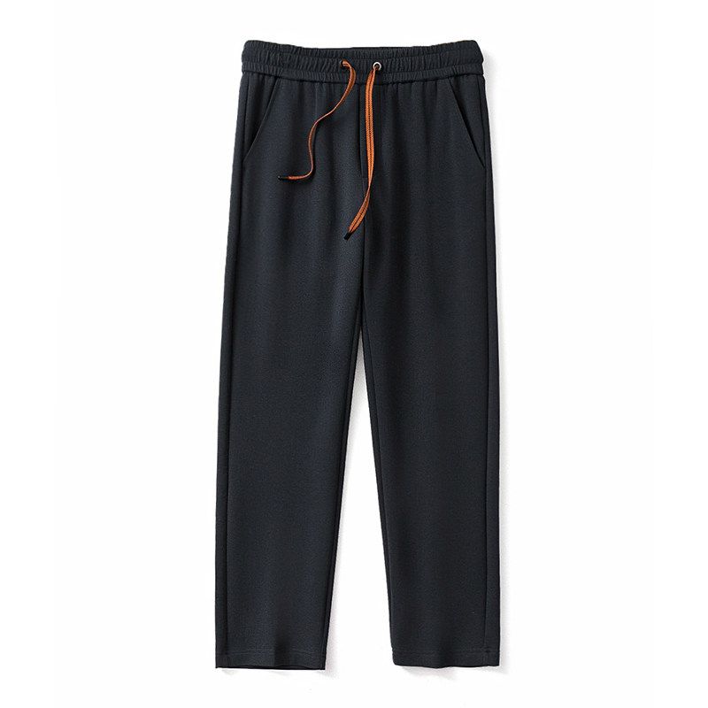 Liquid Ammonia Long-Staple Cotton Knitting Sports Pants Men's Space Cotton Sweatpants Straight-Leg Trousers Export Export Men's Pants Casual Pants