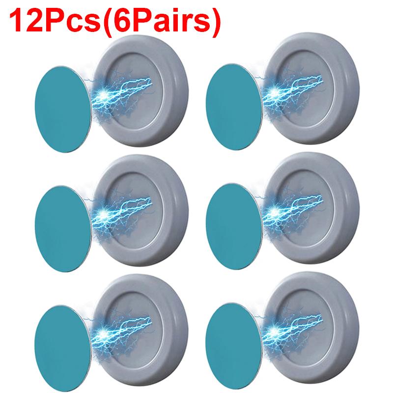 2/24Pcs Magnetic Hooks Wall Mount Strong Magnet Remote Control Holder Key Fridge Sticker Storage Hooks Home Decor Organizer Hook