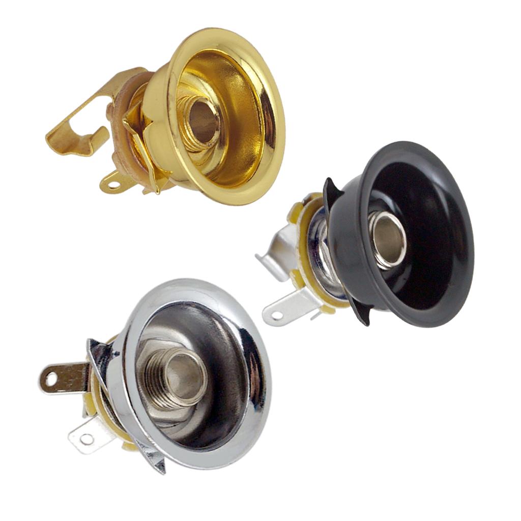 1/4 Inch Copper Guitar Output Plug Socket for Guitar Musical Instrument Parts
