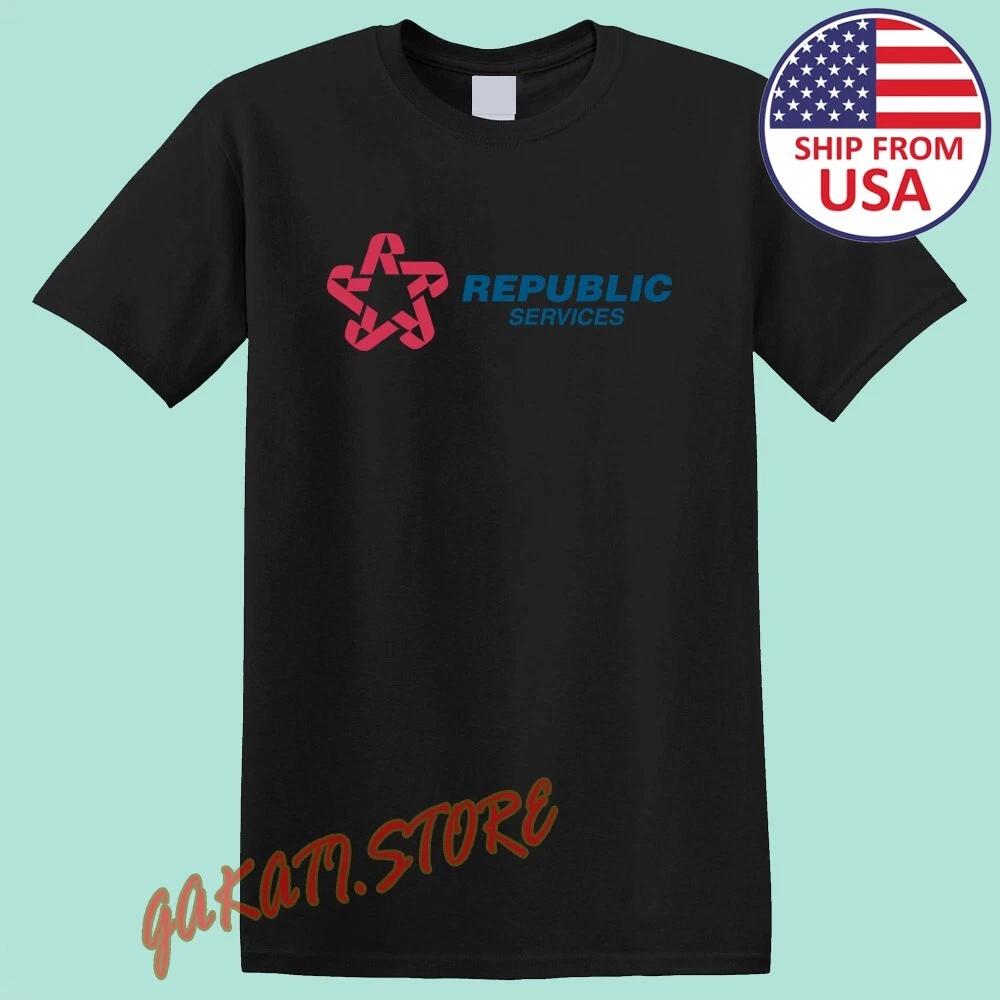 

Republic Services Men s Black Size S-5XL S