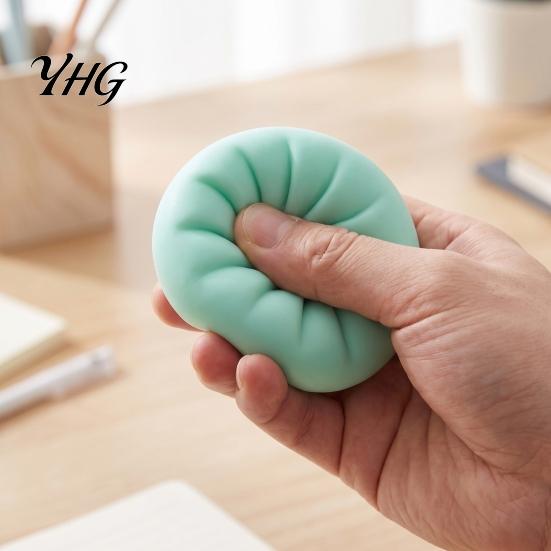 Calming Fidget Toys DIY Dumpling Squeeze Toy Skin, Fillable Empty Ball Skin with Bun Shape Stress Stopper, Anxiety Relief Simulated Making Supplies