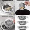 3 Stuks Keuken Afvoerfilter Mand Multifunctioneel Spoelbak Zeef Roestvrij Staal Spoelbak Afval Vanger Badkuip Afvoer Zeef