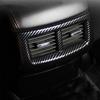 Carbon Fiber Look Armrest Box Rear Air Conditioning AC Vent Air Outlet Cover Trim Accessories for Dodge Challenger 2015+ QA1