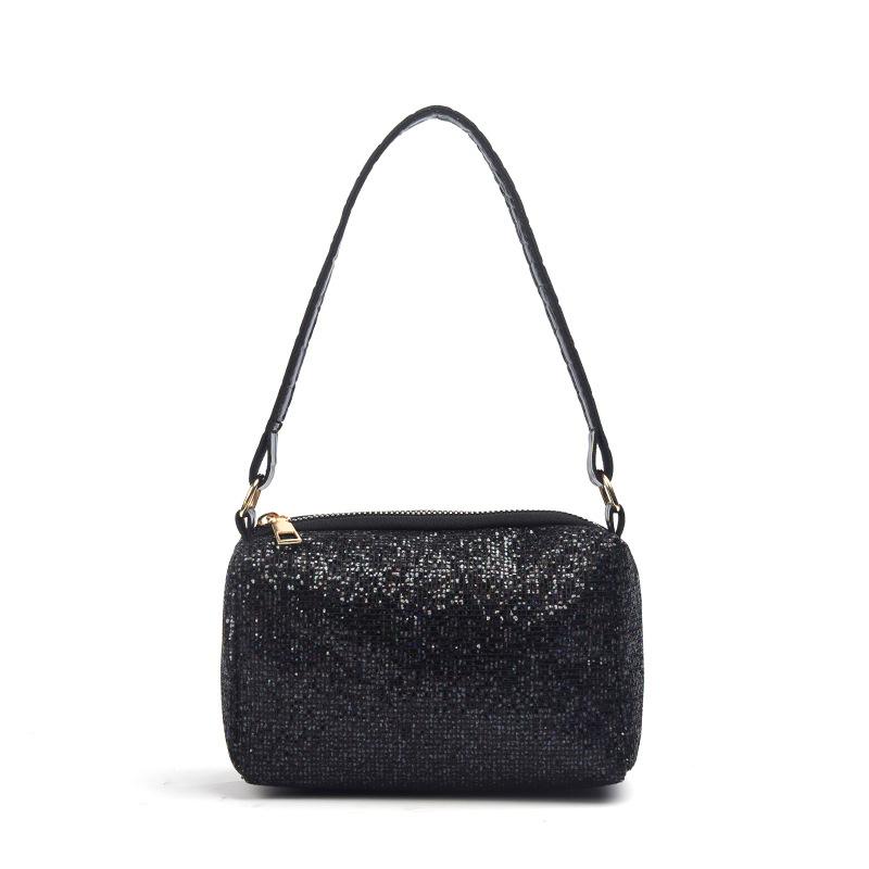 IELGY Kjede Paljetter Bærbar Mote Putepose Skulderveske Crossbody Håndveske Stor Kapasitet Lett Casual