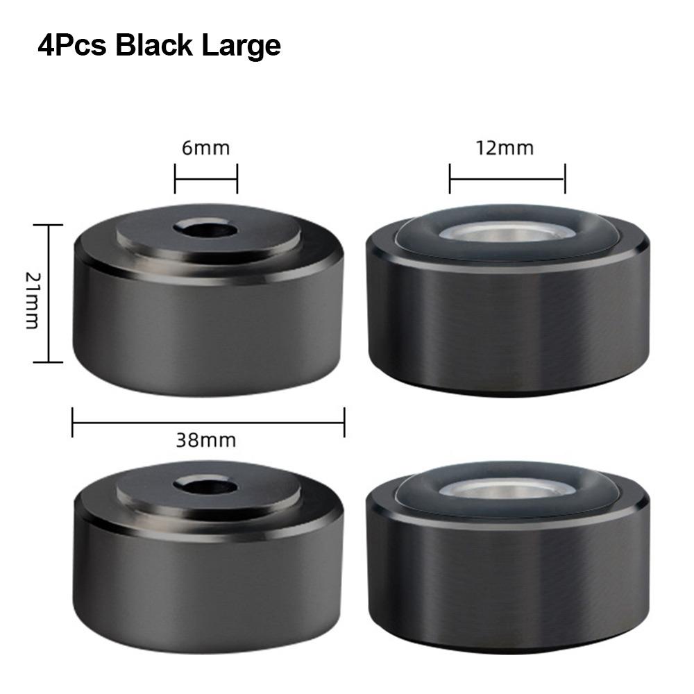1/4Pcs Aluminum Alloy Feet Pad Isolation Amplifier Base Feet  for Speakers CD Amplifier