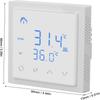 White Backlight Smart Thermostat 16A Current Electric Heat Thermostat  Electric Heating Cable