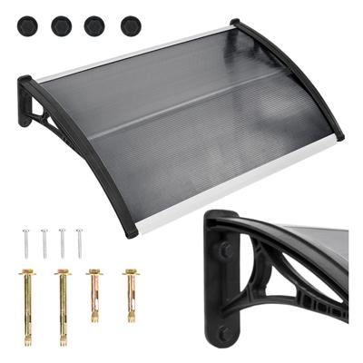 Door Canopy 100x60 Cm Gray