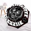 1pc Motorhead Logo Automatic Umbrella | Portable Foldable 8-Rib Manual Open, Cute Halloween & Christmas Gift for Outdoor, Casual Accessory, Durable Ca