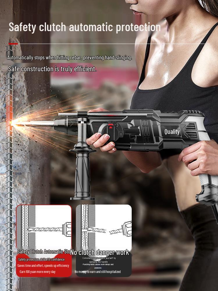 High-Power Multifunctional Electric Hammer & Drill for Concrete Walls