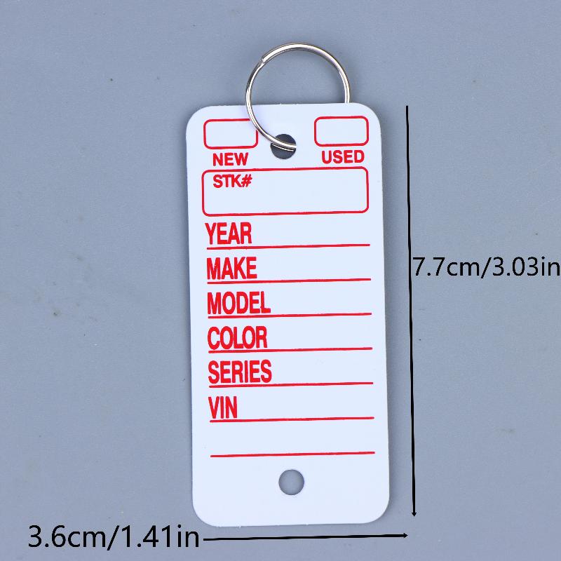 Unique 10PCS Card-shaped DIY Keychains for Cars Pet Name Identification Tags and Fashion Bag Charms for Everyday