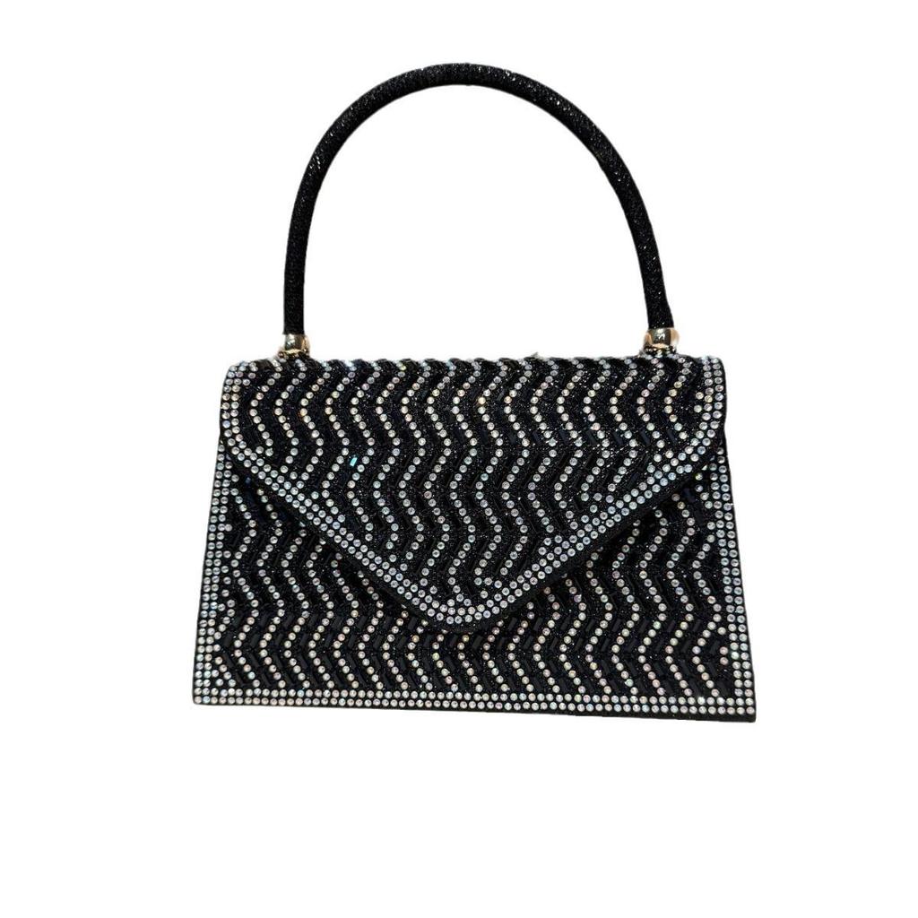 Elegante Strass-Diamant-Umhänge-Abendhandtasche für Hochzeiten und Bankette