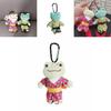 Cute Kimono Smiling Big Eyes Frog Plush Toy Keychain Pendant For Backpack And Gift