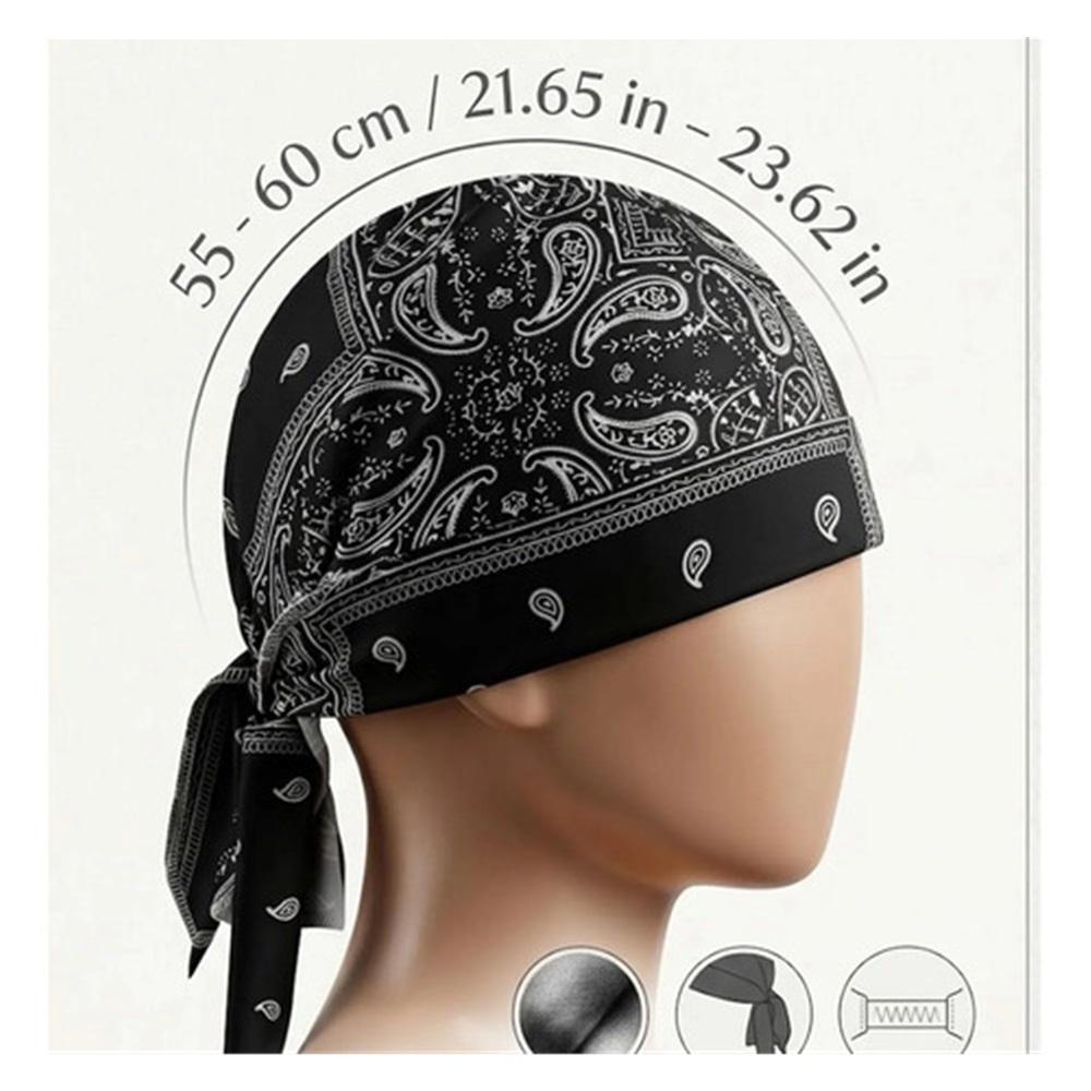 Paisley Cooling Headscarf Cap Set, Bandana