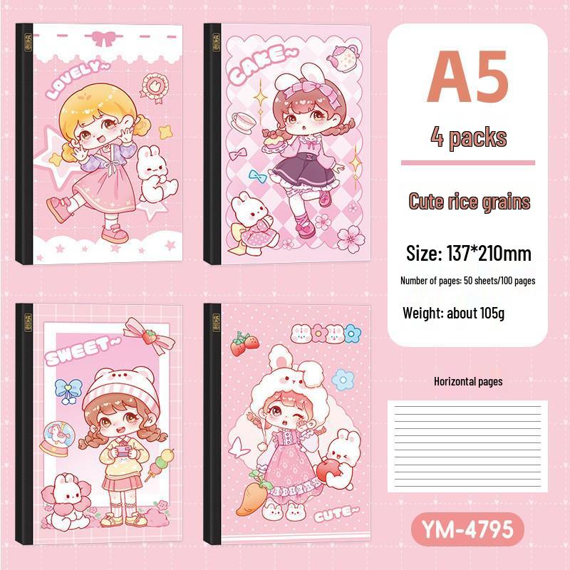 Famous Painting Student Notebook - A5 Lined Diary, Thickened for Children