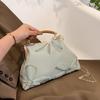 Women's Embroidered Shoulder Bags Fashion Metal Handle Crossbody Purse with Chain Strap Elegant Clutch Handbags for Ladies Party