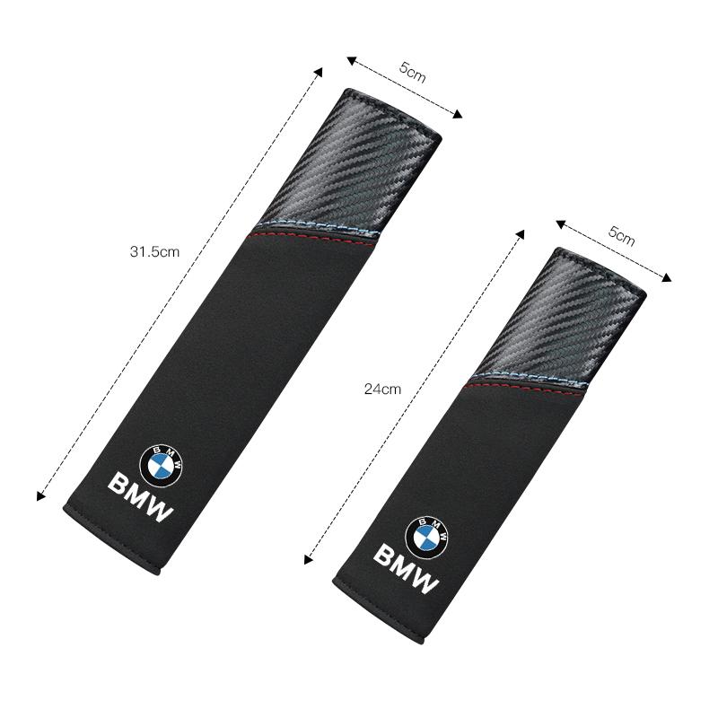 For BMW E46 E90 E60 F30 F10 E39 i4 X1 X2 X3 X5 X4 X6 X7 M3 M4 M5 G30 G20 520i Car Seat Belt Suede Cover Shoulder Protection Pad