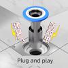 Submarine Deep-Water Seal Anti-Odor Device for Bathroom Drains, Anti-Odor Gadget, Insect-Proof Stainless Steel Core Cover
