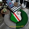 Legia Warsaw pattern round rug,Carpet Rug for Living Room Bedroom Playroom ,Non-slip Floor Mat,Holiday Gifts and Birthday Gifts.