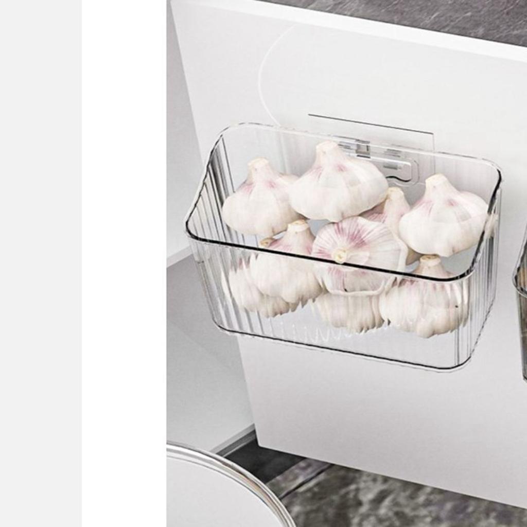 Floating Shelves Bin Organizer Plastic Hole Free Wall Mounted Storage Organizer Box