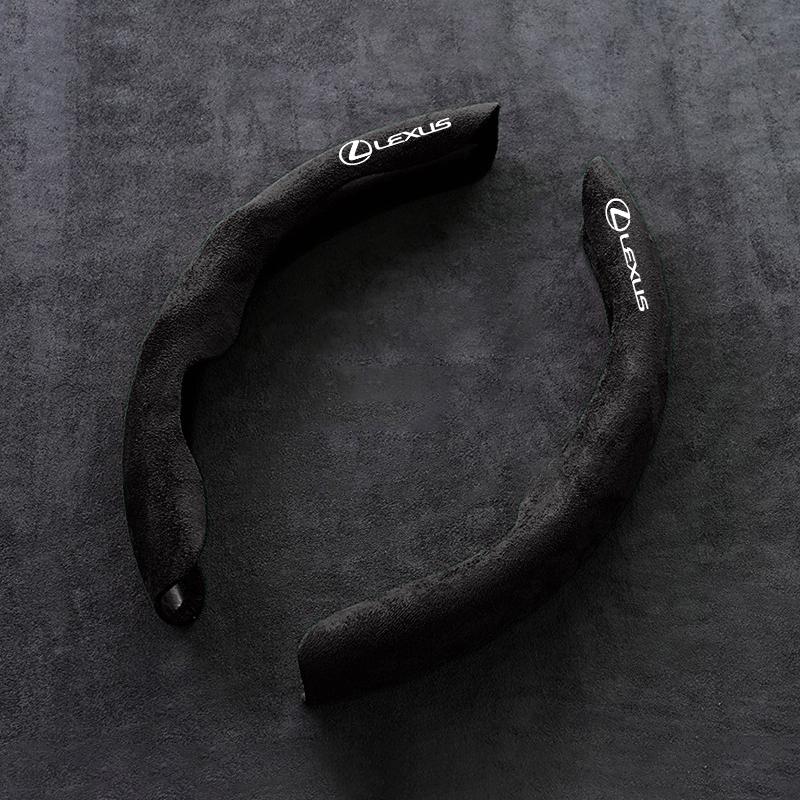 Suede Car Steering Wheel Cover DIY Hand Sewing Soft Leather Braiding Cover For Lexus F SPORT ES RX NX LS UX LM LX GX LC RZ IS CT
